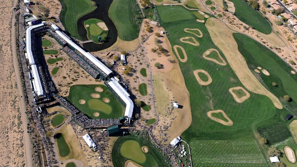 TPC Scottsdale Stadium Course aerial desert
