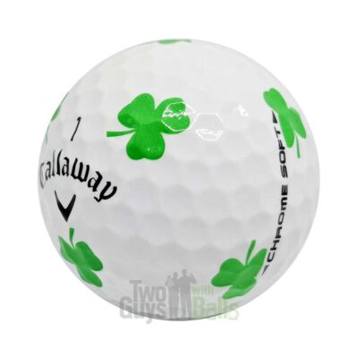 callaway chrome soft truvis shamrock used golf balls