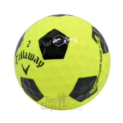 callaway chrome soft truvis yellow black used golf balls