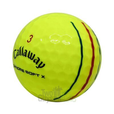 callaway chrome soft x triple track yellow