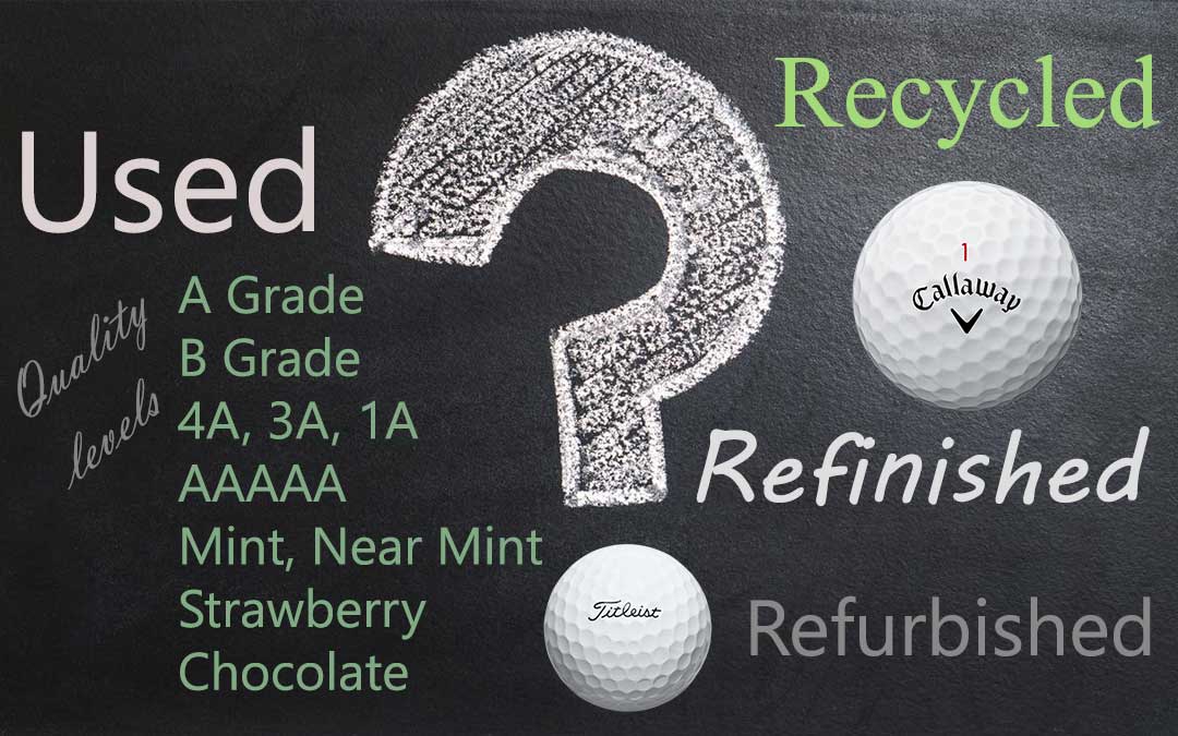 Used vs Recycled vs Refinished Golf Balls